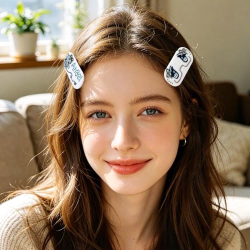 Y2K Kawaii Pinzas para el Cabello con Rhinestone, Lazo, Osito Ángel, Barrette Coquette Dreamcore Accesorios Estéticos para el Cabello miniatura 7