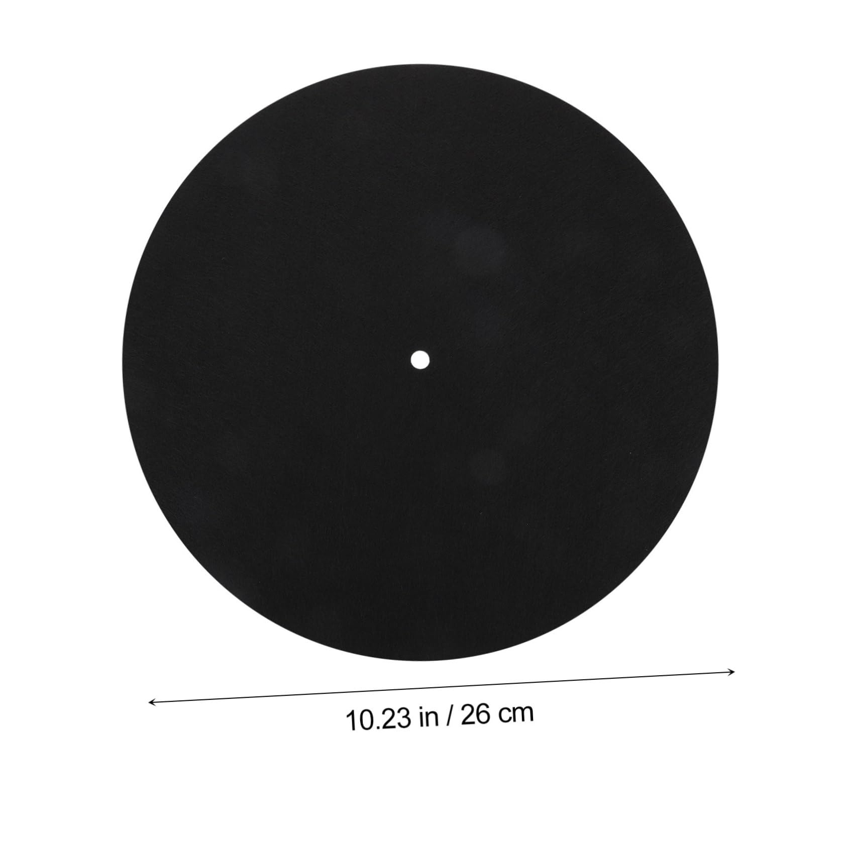 TOGEVAL 2pcs 10 Felt Record Table Mat Record Turntable Accessory Non-slip Player Pad