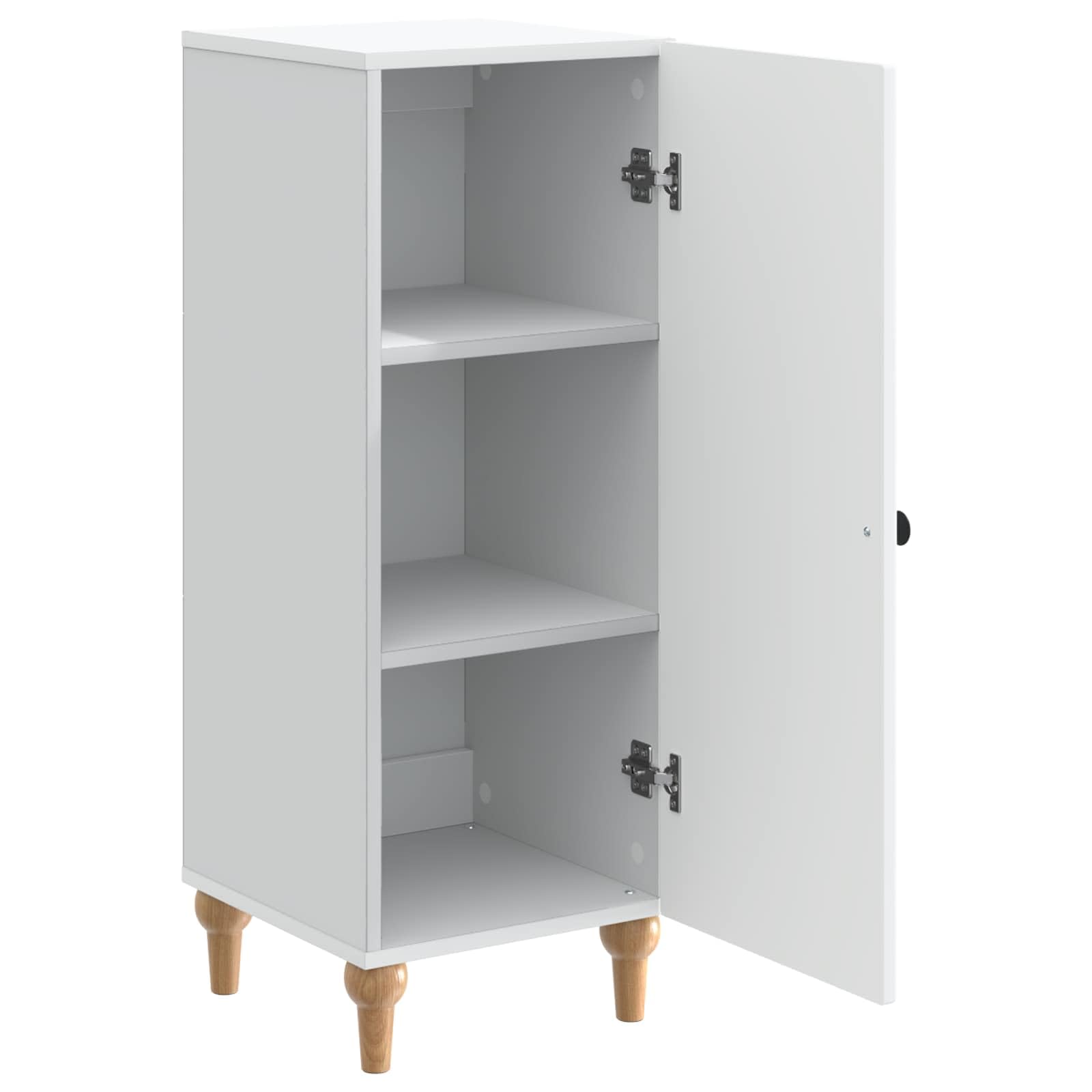 Credenza bianca 33 x 34,5 x 90 cm armadio in legno