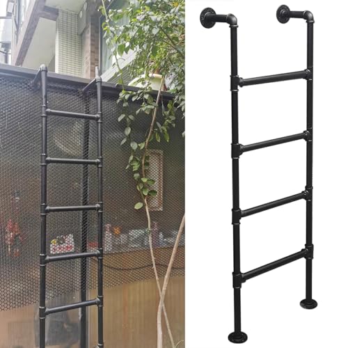 Escalera de escape para evacuación vertical en paredes de patios y azoteas 2