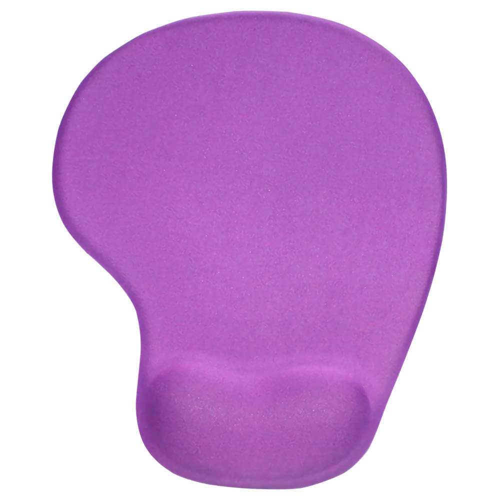 Office Mousepad with Gel Wrist Support - Ergonomic Gaming Desktop Mouse Pad Wrist Rest - Design Gamepad Mat Rubber Base for Laptop Comquter -Silicone Non-Slip Special-Textured Surface (06-1Purple)