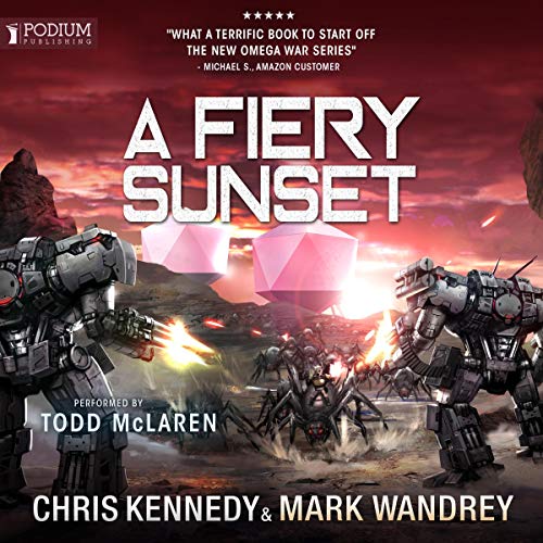 Page de couverture de A Fiery Sunset