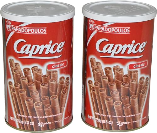 Papadopoulos Caprice Wafer Rolls 8.8oz pack of 2 (Classic)