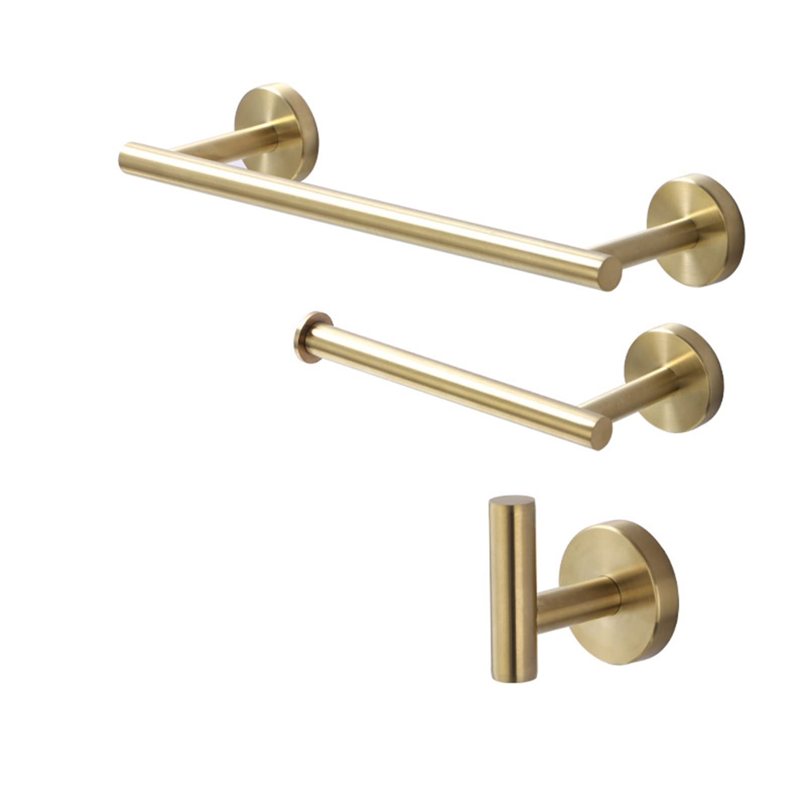 Barre porte-serviettes noire suspendue en acier inox 304 pour accessoire douche