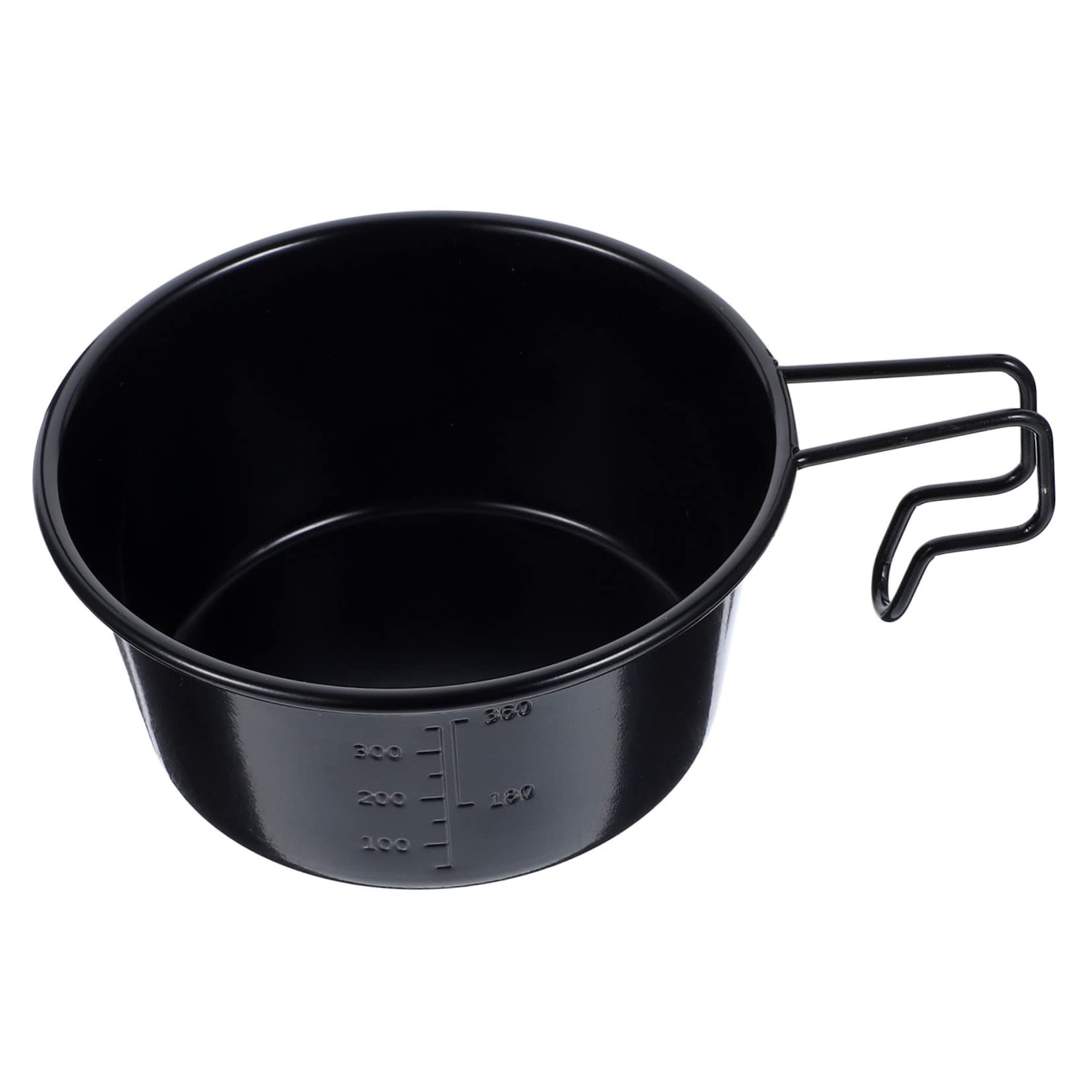 GANAZONO 2pcs Stainless Steel Camping Cup with Handle Outdoor Pot for Hiking Picnics Bbq Lightweight Easy Backpacking Camping Activities