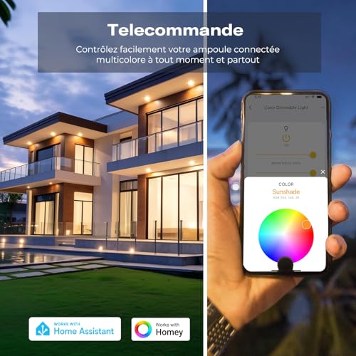 THIRDREALITY Zigbee A19 Smart Color Glühbirne ZL4 4er Pack E27, kompatibel mit Home Assistant, SmartThings, Aeotec, Homey, Hubitat, Echo-Geräten mit eingebautem Hub, A60-RGB-Glühbirne, 2700–6500 K – Bild 5
