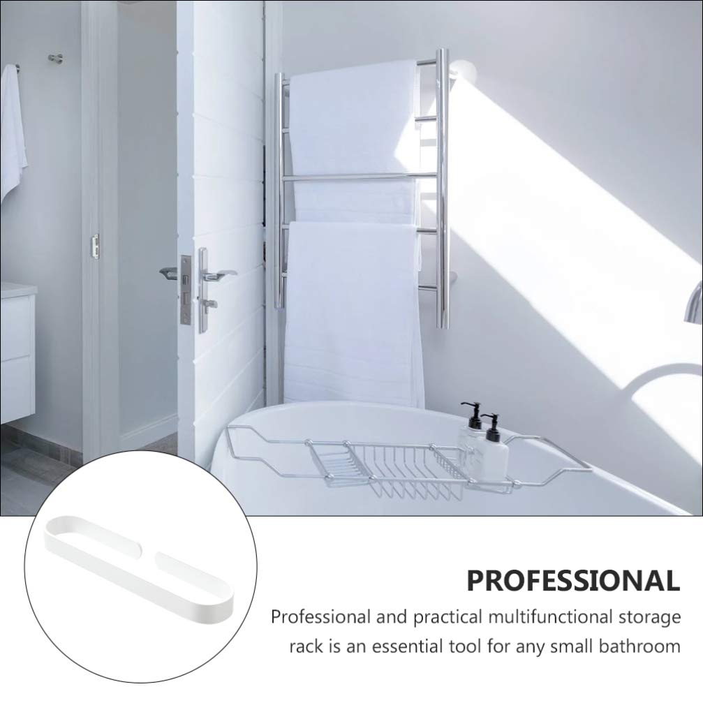 SOVORM Toallero de Acero Inoxidable con aro Negro para baño, toallero de Pared, Accesorios de baño (Negro, 40 cm) Toallero de Pared (Blanco, 30 x 7 cm) The New