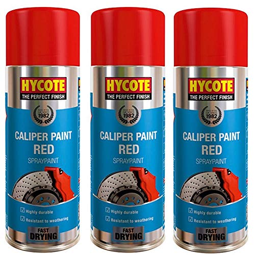 Hycote Red Caliper Paint 400ml (Pack of 3)