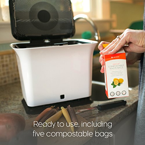 Full Circle Fresh Air Odor-Free Kitchen Compost Bin, Green Slate #TOP1