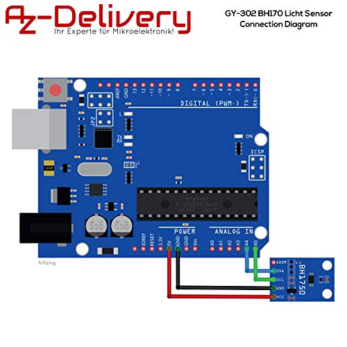 AZDelivery 3 x GY-302 BH170 Lichtsensor Helderheidssensor compatibel met Arduino en Raspberry Pi Inclusief E-Book! - Afbeelding 7
