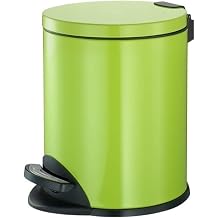 Kitchen Trash Can 8L/12L Simple Household Trash Can with Lid for Kitchen, Living Room, Bathroom, Foot-Operated Garbage Can, Stainless Steel Waste Bin/Garbage Bin
