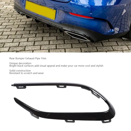 SIXRUN Gloss Czarny Tylny Zderzak dla CLA Klasy C118 AMG Linia 2020 do 2024 z Materiałem ABS Łatwa Instalacja Tłumik Samochodowy (Po prawej: 1188852402)