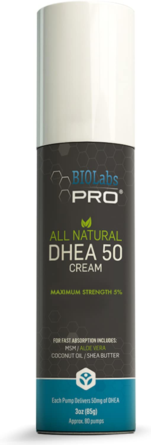 DHEA - All Natural Bioidentical 50mg Dhea Cream - Two Month Supply - Dehydroepiandrosterone + Organi