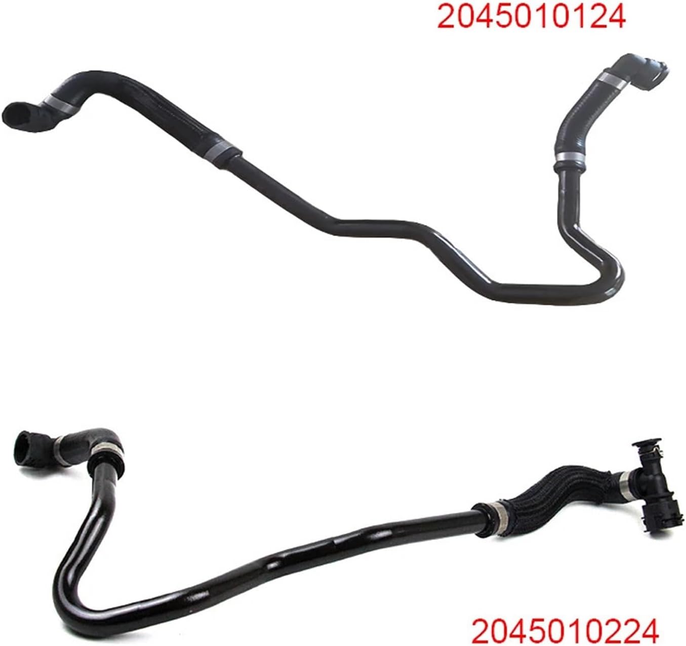 2045010124 2045010224 Coolant Line Hose A2045010124 A2045010224 Compatible With Mercedes Benz C/E200/250 Rubber Water Hose Pipe(2045010124)