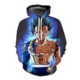 Dragon Ball Sudadera con Capucha, Sudadera Manga, Streetwear: Set 3 (XS (Tag S), Color 4)