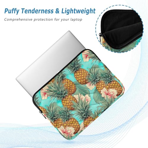 Funda para laptop 13-14 pulgadas flores rosa piña miniatura 5
