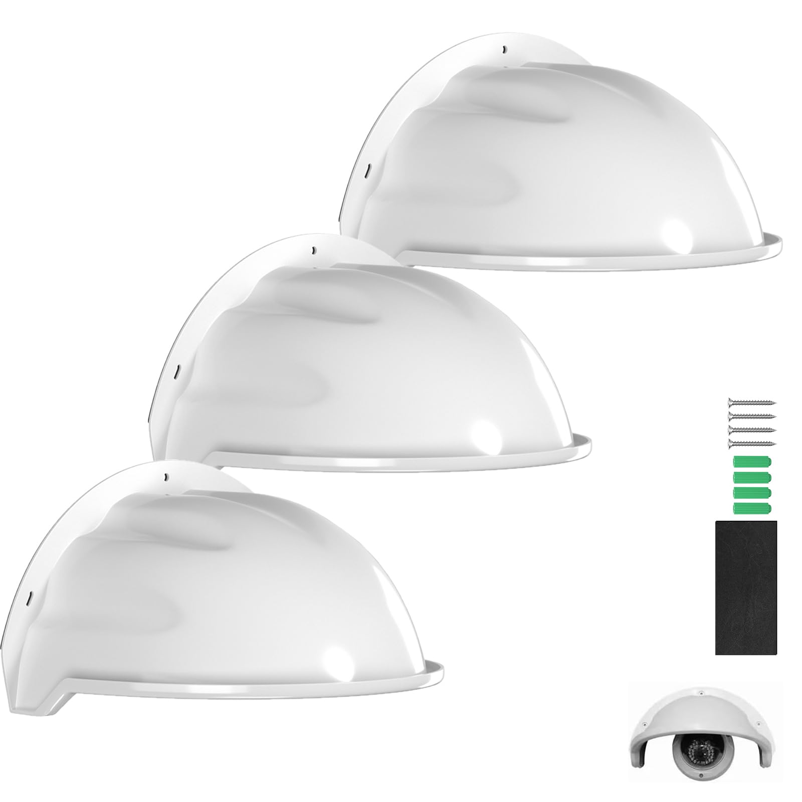 Universal Sun Rain Shade Camera Cover, Plastic Camera Cover Shield for Sun Rain Shade Camera Cover, Protective Roof for Nest/Ring/Arlo/Dome/Bullet