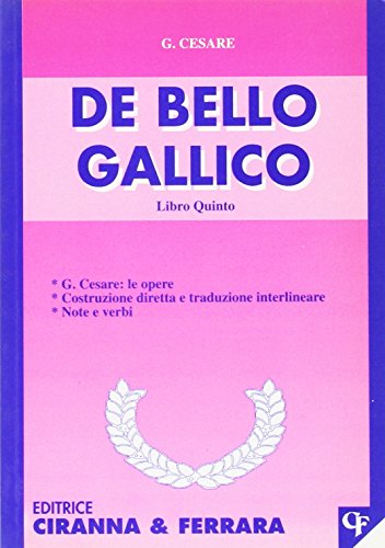 De bello gallico. Libro 5º De bello gallico. Libro 5º