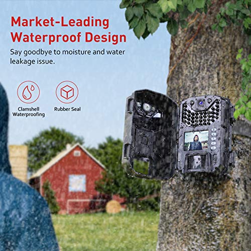 Victure Trail Game Camera 20MP 1080P Full HD with 940nm No Glow Night Vision Motion Activated IP66 Waterproof for Wildlife Watching and Home Security