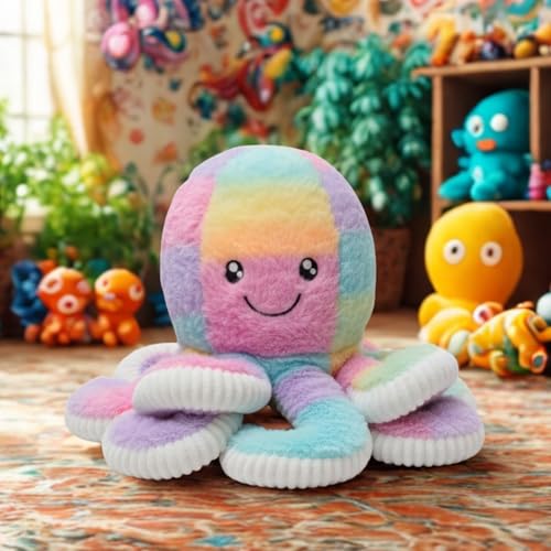 Image of Plush Octopus Toy - Soft & Cuddly Stuffed Animal for Kids, Toddlers & Baby Gifts - Cute Sea Animal for Nursery & Playroom Decor
