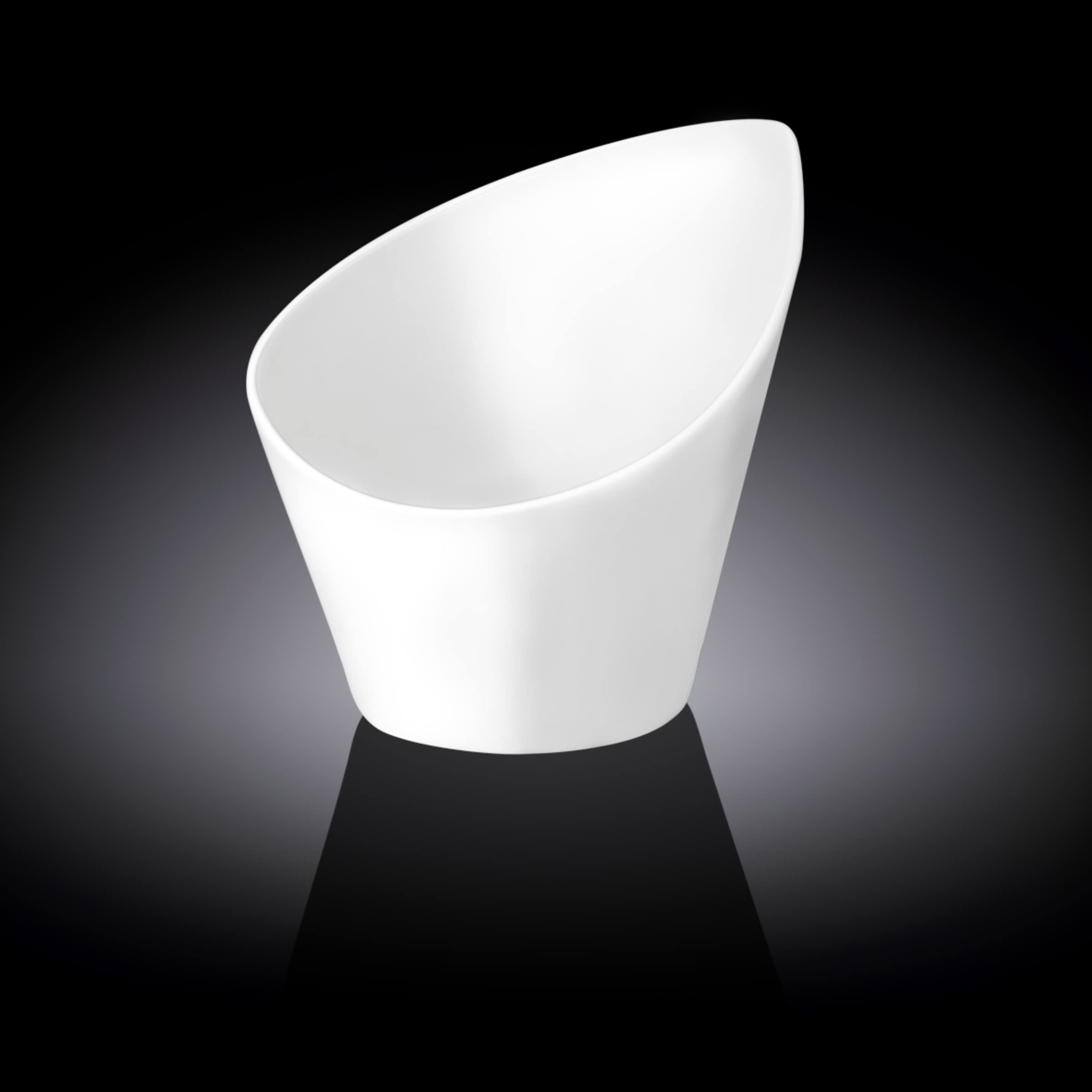 Wilmax WL-992774/A Plat en porcelaine Blanc fini les rayures