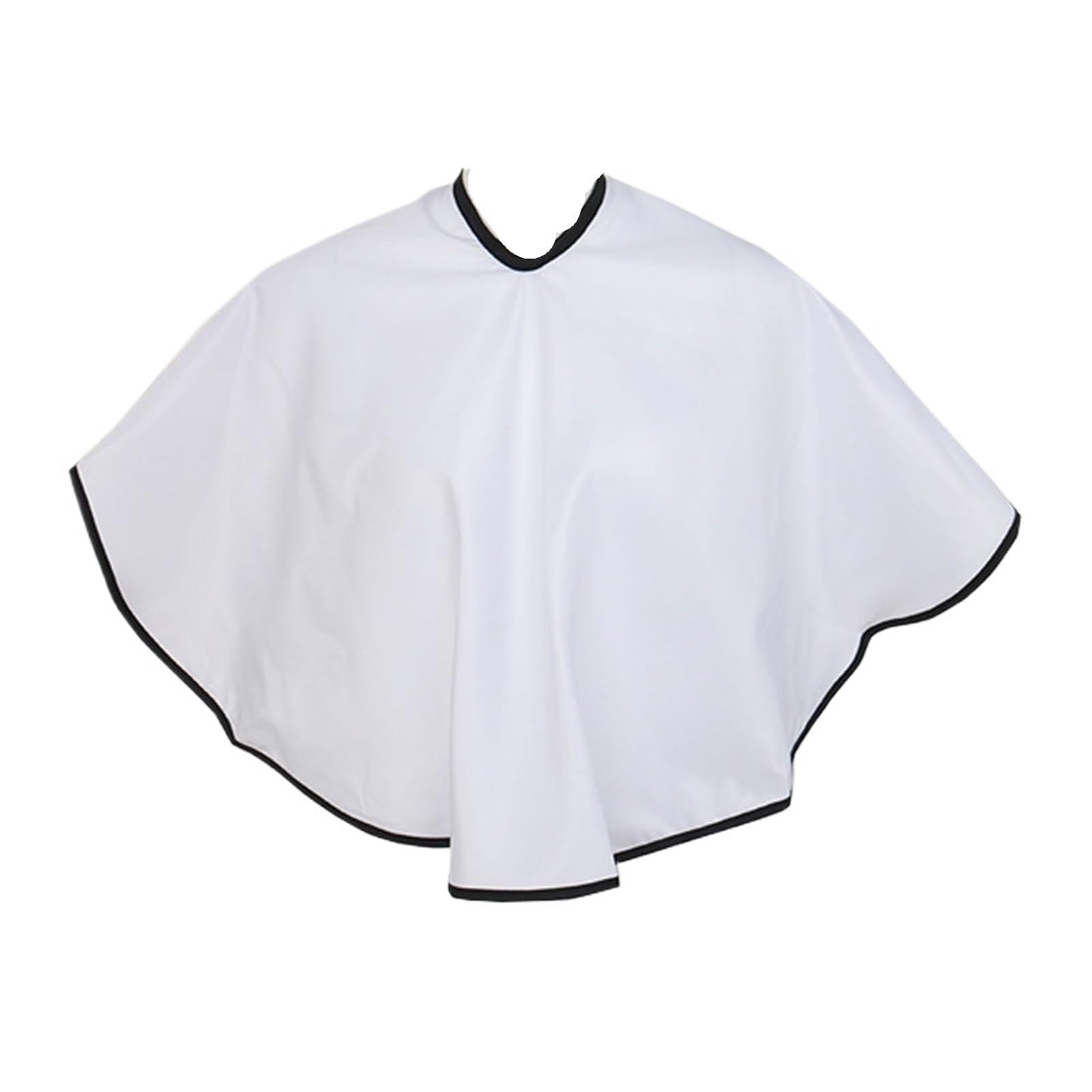 Capa De Peluquero Capa de peluquero cuadrada corta for salón de peluquería, capa de corte de pelo impermeable, delantal de peluquería, envolturas de tela, herramientas de estilismo, 3 uds.(WHITE)