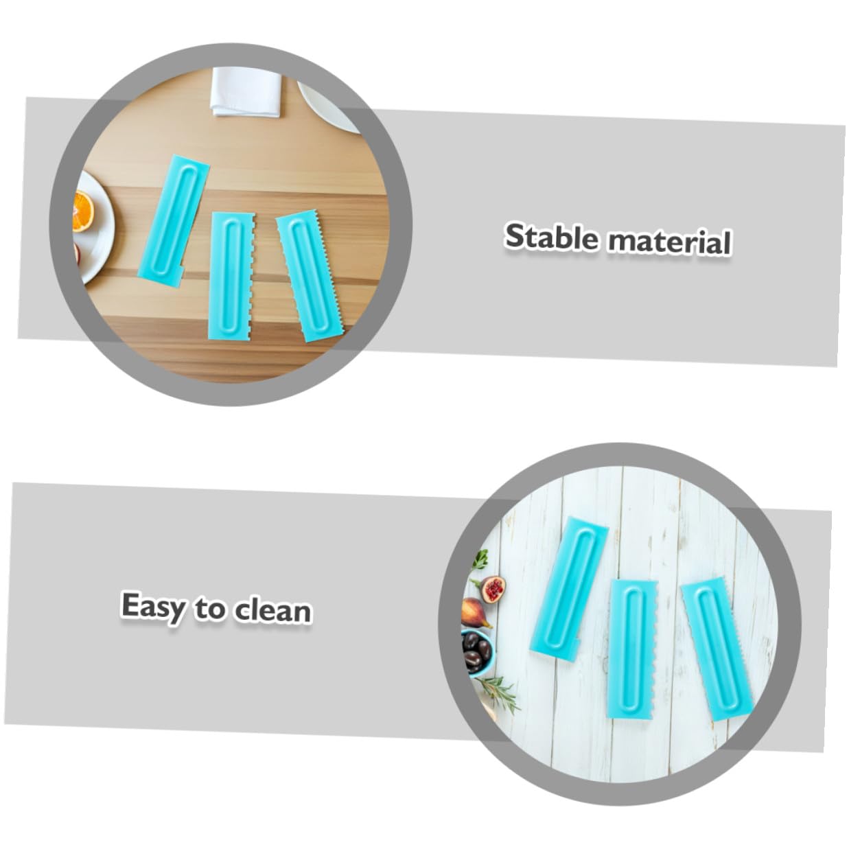 9 Piezas Raspadores para Alisar Pasteles PP Ergonómico Herramienta Ligera y Duradera para Decorar Postres con para Repostería y Glaseado Preciso