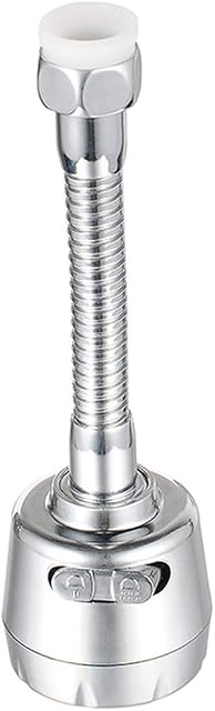 Flexible Water Saving Kitchen Tap Hose, Faucet Aerator 360° Swivel Adjustable Nozzle Spout Diffuser Filter, Suitable for 22mm/24mm Thread Interface of Circular Faucet