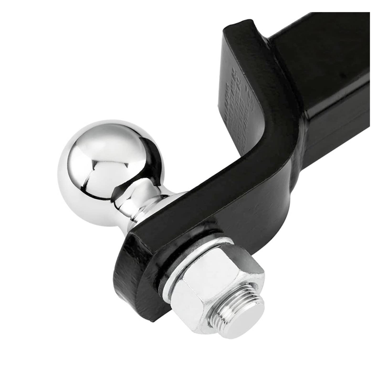 Anhängerkupplung, 1-7/8 2 Zoll 50mm Chrom Anhänger Hitch Anhängerkugel M19 Schaft Dia Kapazität 3500 lbs Kupplungsteile Rv. Camper Caravan Accessoires.(1 7 8 Inch (M19))