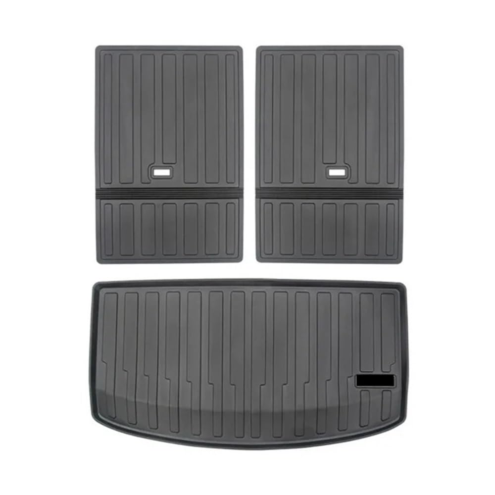 Tapis de coffre pour Model Y 7 places avec protections de dossier arrière