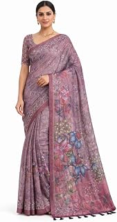 Tissue Cotton Saree for Women Soft Lightweight Breathable Saree with Blouse Piece Daily Wear Office Casual Elegant Summer ... Price In India