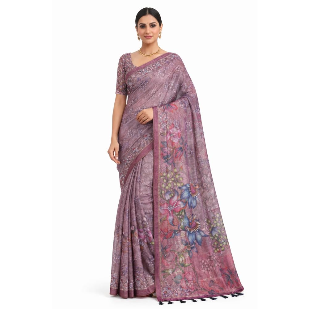 Tissue Cotton Saree for Women Soft Lightweight Breathable Saree with Blouse Piece Daily Wear Office Casual Elegant Summer ... - Review, Price and Buying Guide