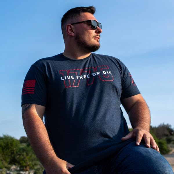 Grunt Style Live Free Or Die '76 Men's T-Shirt