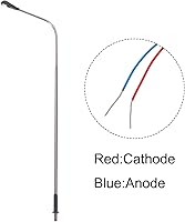 Vista 5 de MECCANIXITY Modelo ferroviario LED farol lámparas poste luces blancas 1/75 escala 5.9 in 5.91inch 3V, paquete de 2