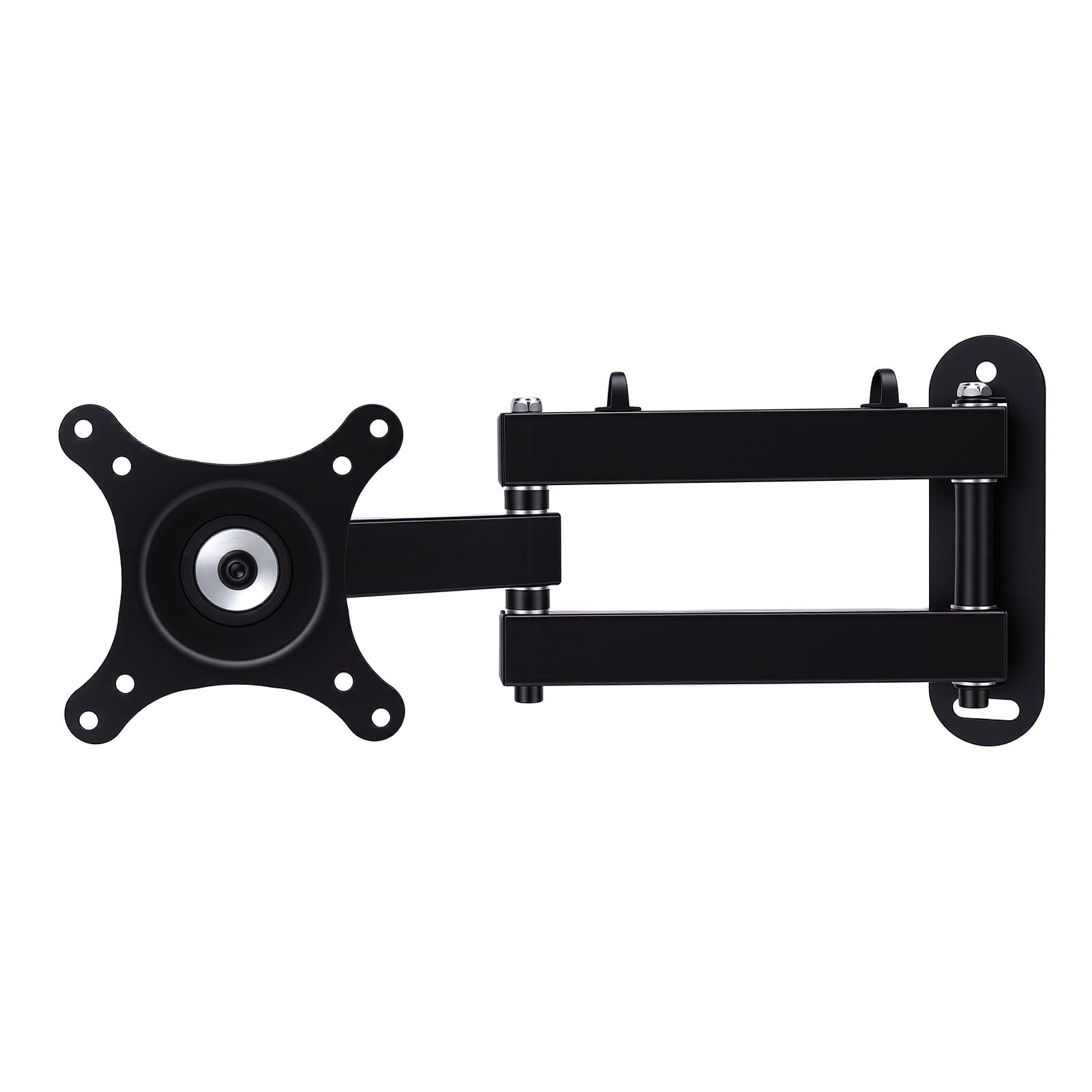 Duokon Staffa per Montaggio a Parete per TV a Movimento Completo, Supporto per TV Retrattile Articolato in Metallo con Rotazione di 360°, Inclinazione di 20, capacità di 13 Kg, Salvaspazio per Home