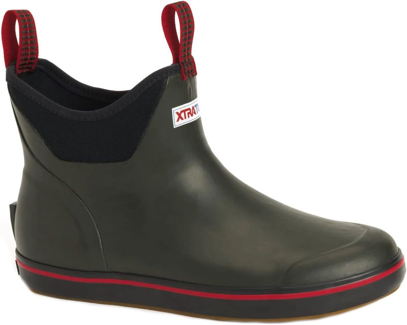 XTRATUF Men's 6-Inch Ankle Deck Boots - Hunter Green, Slip-Resistant & Waterproof For Fishing & Boating - View #4