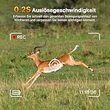 EUKI Wildkamera mit Bewegungsmelder Nachtsicht,2,7K 48MP Wildtierkamera WLAN mit Handyübertragung...