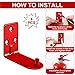 Fire Extinguisher Mount Fire Extinguisher Bracket for 5-20 lb Fire Extinguisher Wall Mount Universal Fire Extinguisher Holder Wall Hook with Screws Gaskets Self Adhesive Safety Sticker Sign (20 Sets)