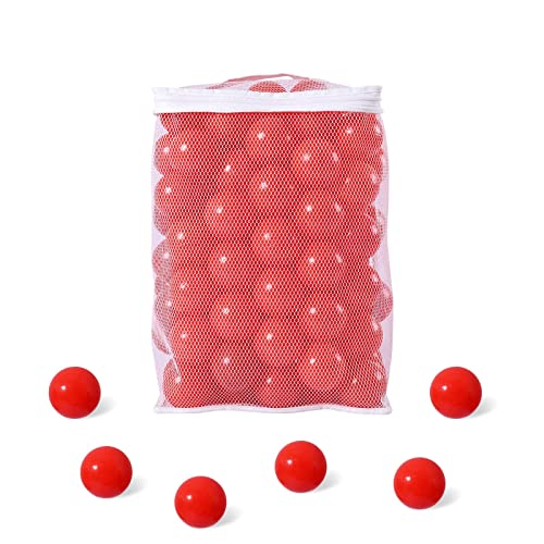 Ball Pit Balls for Kids, Plastic Refill 2.2 Inch Balls, 100 Pack, Bright Colors, Phthalate and BPA Free, Includes a Reusable Storage Bag with Zipper