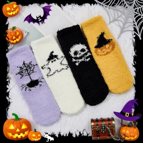 Image of Zando Women's Soft Fuzzy Socks - Thick, Warm, Fluffy, Comfy Home Sleeping Socks