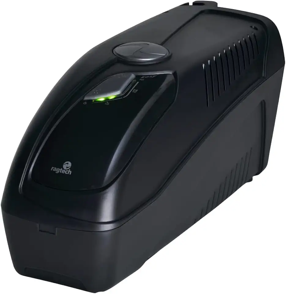 RAGTECH – Nobreak New Easy Way NEW 1200 – 1.200VA/600W – 1 bateria 12V/7Ah – Bivolt – 6 tomadas – Modelo 4137