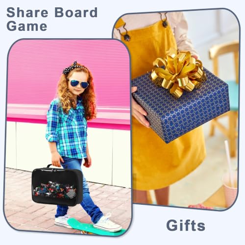 Image of 4 PCS Toy Storage Bags, Classic Bricks Building Set Storage Bag, Travel Case for Building Toys, Puzzles, Black