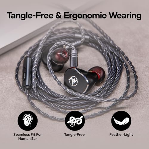 Image of Linsoul Tripowin Grace Detachable Silver-Plated Oxygen Free Copper OFC in Ear Earphone Cable with Microphone for Audiophile Replacement Cable (Recessed 2Pin)