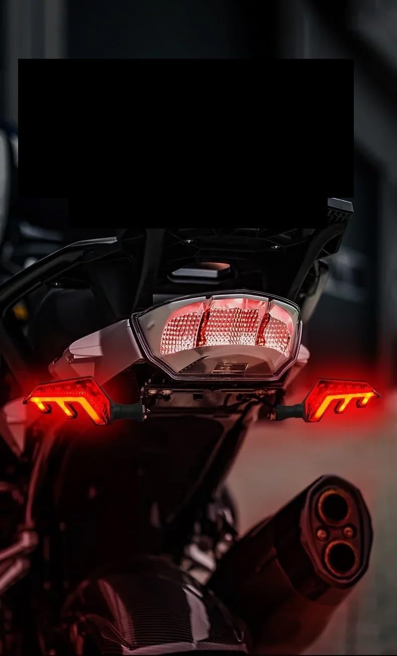 Faro Posteriore Stop Running Accessori per la modifica di indicatori direzione e luci dei freni a LED per motociclette veicoli elettrici da 12 V