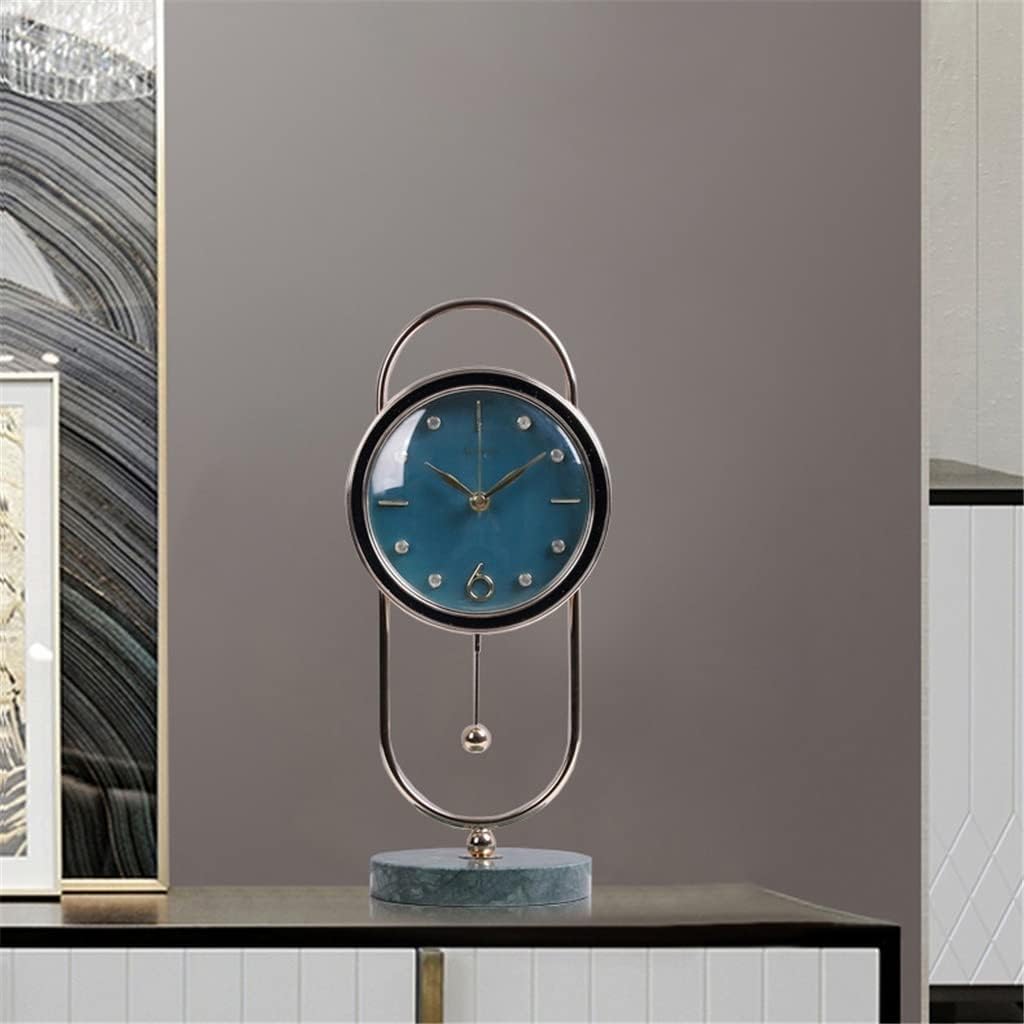 【フレット】 メタルテーブルクロックリビングルームオフィスの装飾品クォーツデスククロックホーム装飾大理石テーブルウォッチデスク時計 🎉 メタルテーブルクロックリビングルームオフィスの装飾品クォーツデスククロックホーム装飾大理石テーブルウォッチデスク時計