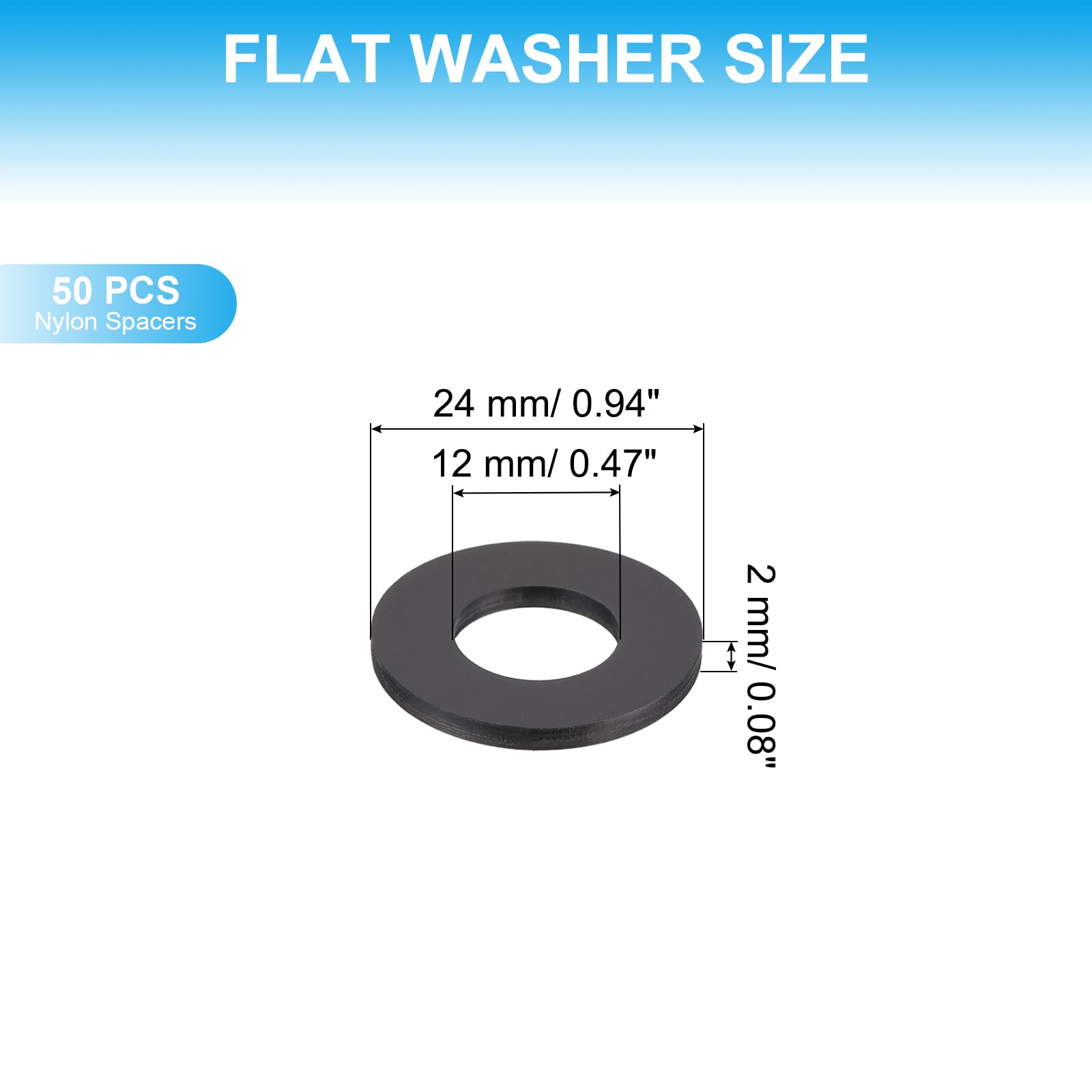 PATIKIL Nylon Flat Washers - Image 2