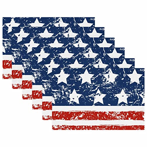 Sets de table Happy 4Th of July pour protéger la table des plats chauds
