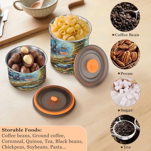 Envase de acero inoxidable para café 900 ml con tapa hermética miniatura 5