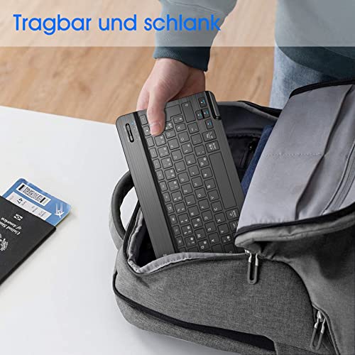 Fintie Bluetooth Tastatur, Schwarz(Einfarbig Tastatur) – Ansicht 8