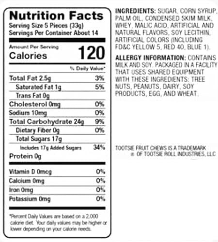 Fruit Chews Assorted Candy, 1 Pound miniatura 2